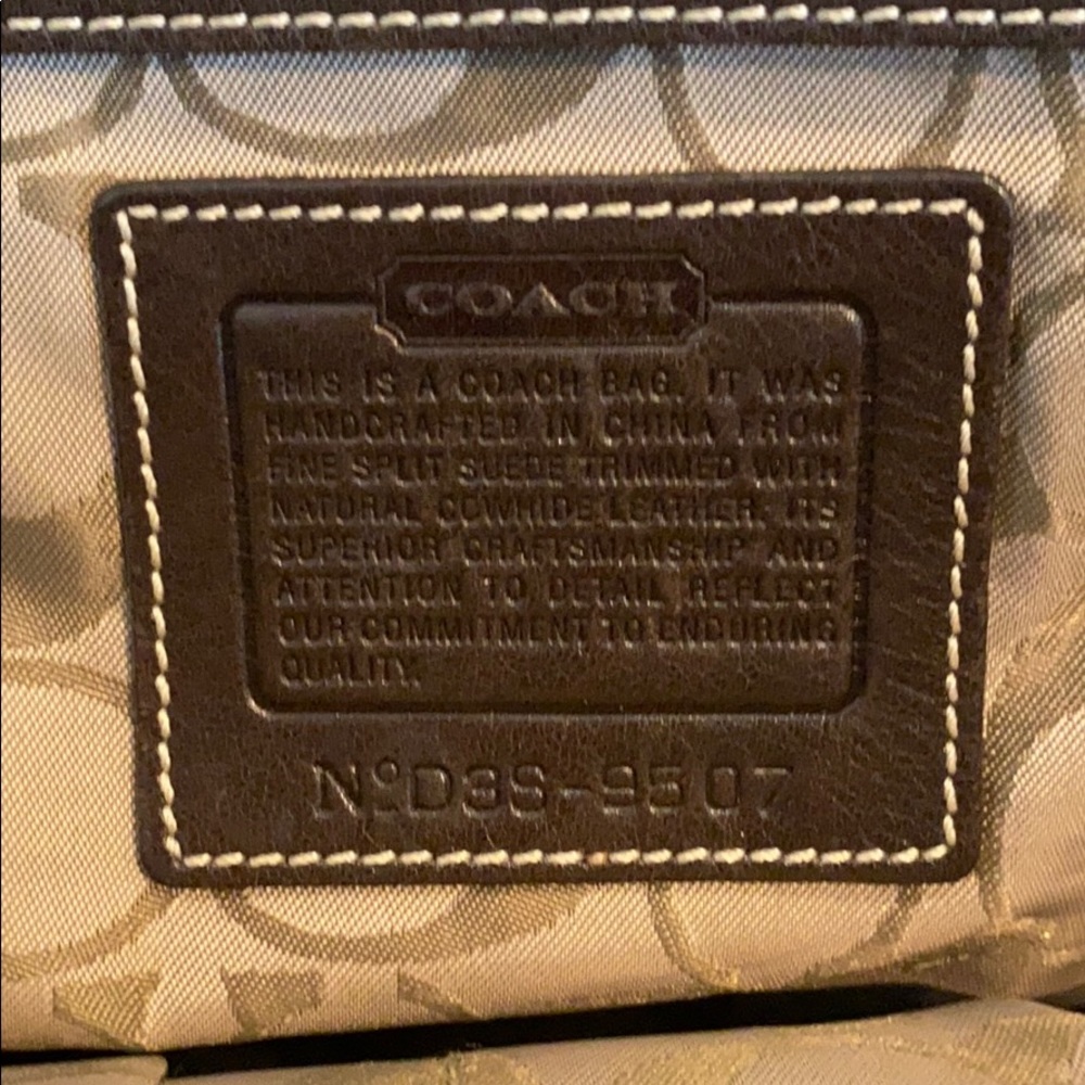 Coach Suede Shoulder Bag - Picture 3 of 3
